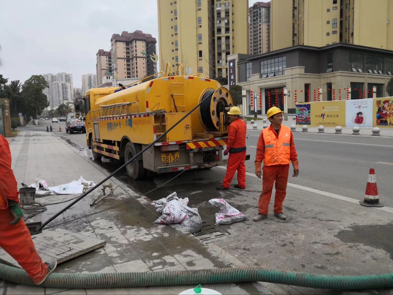 庄浪排污管道清淤-管道清洗